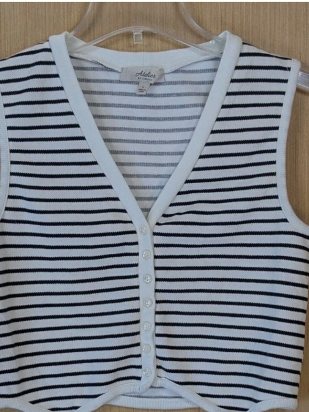 Atelier Striped Sweater Vest